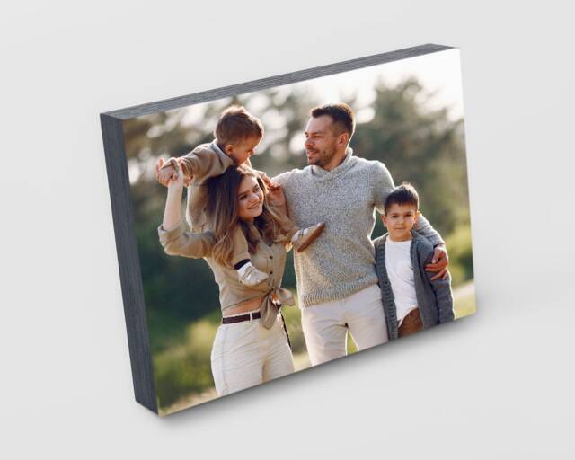 Photo Block - Bloc Lluniau Picture Frame Desk Home Decor Personalised Gift Cymraeg - image 1