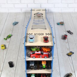 Toy Car Jump Ramp Stunt Slope & Display Rack For 1/64 Scale - thumbnail 3