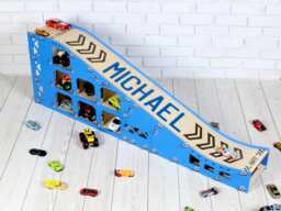 Toy Car Jump Ramp Stunt Slope & Display Rack For 1/64 Scale - thumbnail 1