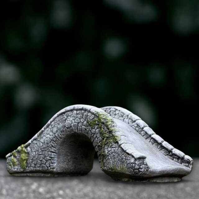 Cement Bridge Statue Concrete Garden Figurine Outdoor Decoration Handmade Art Front Door Ornament Bridge Lover Gift - image 1