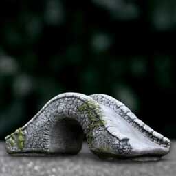 Cement Bridge Statue Concrete Garden Figurine Outdoor Decoration Handmade Art Front Door Ornament Bridge Lover Gift - thumbnail 1