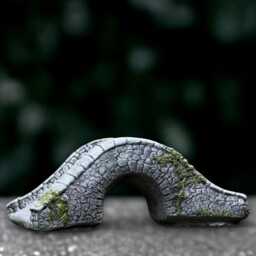 Cement Bridge Statue Concrete Garden Figurine Outdoor Decoration Handmade Art Front Door Ornament Bridge Lover Gift - thumbnail 3