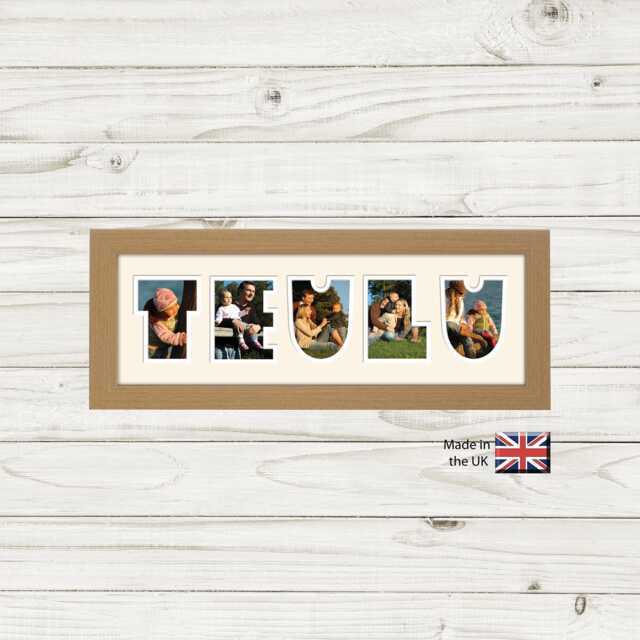 Teulu Photo Frame Word Name Special Gift 82A By Photos in A Word - image 1