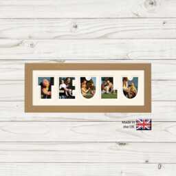 Teulu Photo Frame Word Name Special Gift 82A By Photos in A Word - thumbnail 1