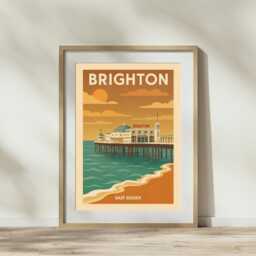 Vintage UK Travel Poster Retro Mid-Century Wall Art - thumbnail 2