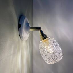 Vintage Tulip Wall Sconce in Molded Glass - thumbnail 3