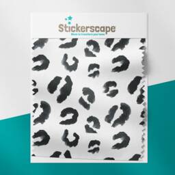 Leopard Print Roller Blind, Children's Made To Measure, Black & White Animal Blind - thumbnail 2