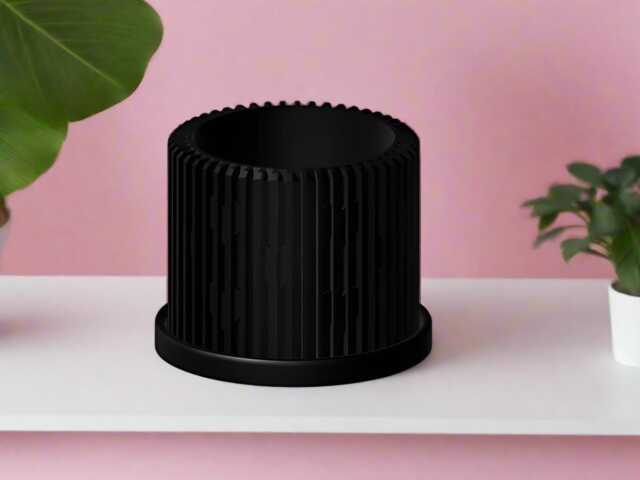 Modern Heart Shaped Plant Pot With Drainage & Saucer - Unique Valentine's Day Gift For Lovers, 3D Printed Planter Home Hosting Decor - image 1
