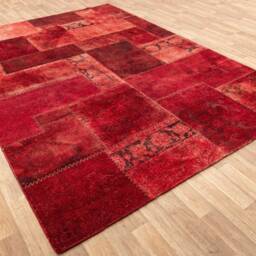 8x10 Rug Vintage Handmade Red Cherry Vibrant Overdyed - 242x300 cms. Free Shipping - thumbnail 3