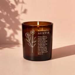 Auntie Personalised Scented Soy Wax Candle Any Message Gift For Aunt - thumbnail 1