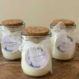 Wedding Favours Candles, Thank You Gift, Personalised Wedding Candles Boho Style - thumbnail 3