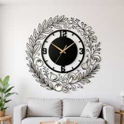 Italian Pasta Metal Wall Clock, Chef Kitchen Art, Decorative Clock, Clock Giftitalian Restaurant Decor For Dining Room, Home