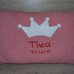 Crown Pillow 60 X 40 cm, Birth Crown, Name Baptism Pillow, With Crown Children's - thumbnail 2