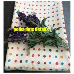 Tab Top Polka Dots Stripe Cafe Curtain Window Valance/Kids Nursery/Child Playroom Drape/Girl's Room/Bathroom Shower Curtain-Freegift - thumbnail 3