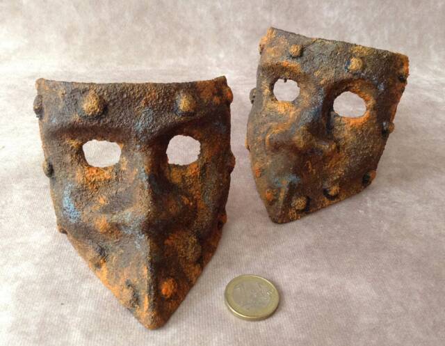 "Set Of 2 Decorative Miniature Masks " - image 1