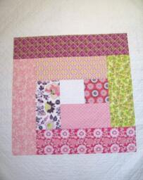 Quilt, Big Block Log Cabin Quilt, Homemade Baby A Modern Log Cabin Quilts, Throw Quilt - thumbnail 4