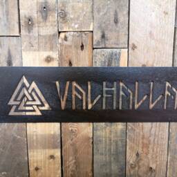 Valhalla Sign Viking Wall Art - Throne Decor Gift Pagan Wiccan Metal - thumbnail 2