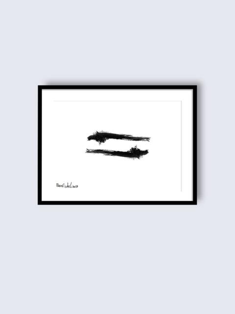 Framed Print, Yin Yang Black & White Art, Modern Valentines Day Gift, Bedroom Decor, Wall Art Prints - image 1