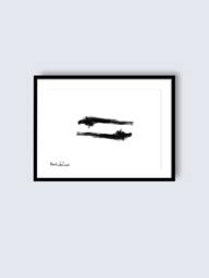 Framed Print, Yin Yang Black & White Art, Modern Valentines Day Gift, Bedroom Decor, Wall Art Prints - thumbnail 1