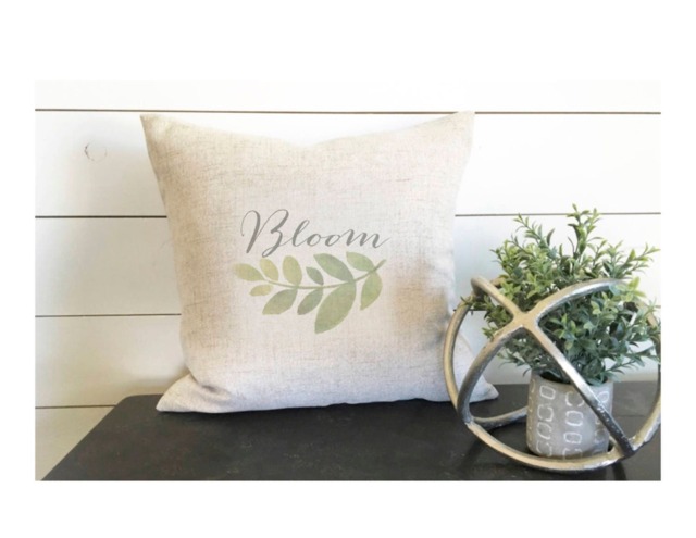 Bloom Pillow Cover 18 X , Spring Cover, Decor, Gift, Decor