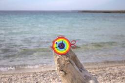 Wall Clock, Fish Decor Kids Room Decor, Rainbow Paper Art, Funny Gifts, For - thumbnail 1
