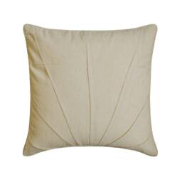 "Cotton Linen Beige Throw Pillow Cover 16""x16" - thumbnail 1