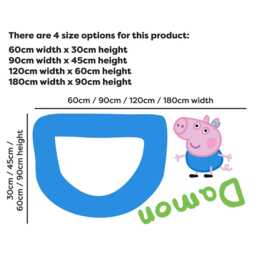 Peppa Pig Wall Sticker - George Letter & Name Decal Kids Art - thumbnail 3
