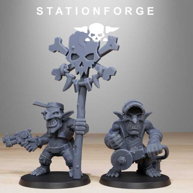 Goblin Infantry Reborn/Goblins Orc Sci Fi Space Table Top Station Forge 3D Print Wargaming - image 1