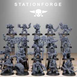 Goblin Infantry Reborn/Goblins Orc Sci Fi Space Table Top Station Forge 3D Print Wargaming - thumbnail 2