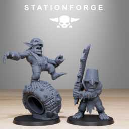 Goblin Infantry Reborn/Goblins Orc Sci Fi Space Table Top Station Forge 3D Print Wargaming - thumbnail 3