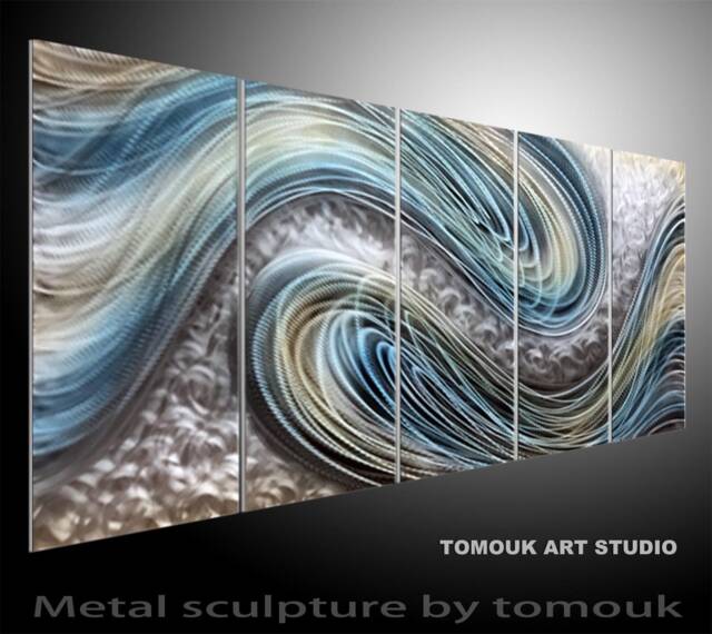 Modern Metal Wall Art Sculpture Large Indoor/Outdoor Decor - image 1