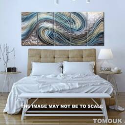 Modern Metal Wall Art Sculpture Large Indoor/Outdoor Decor - thumbnail 4