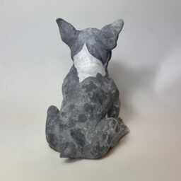 Micro Bully Custom Dog Urn Pet Memorial Portrait Sculpture - thumbnail 4