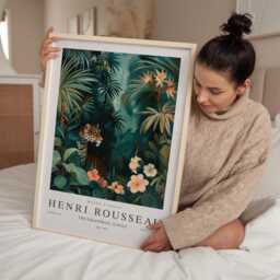 Henri Rousseau Equatorial Jungle, Modern Art, Wall Decor, Art Print, Green Print - thumbnail 2