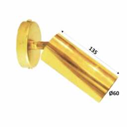 Elle - Articulated Brass Spotlight Wall Light Fixture Vanity Lighting Reading Lamp - thumbnail 2