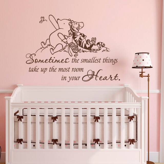 Nursery Quote Wall Decal Winnie The Pooh Inspired Kids Room Decor P53 - image 1