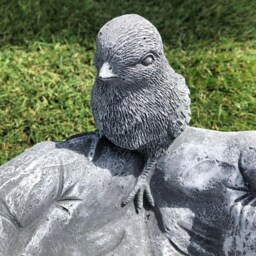 Bird in Hand Feeder Concrete Outdoor Animal Frost Protected - thumbnail 4