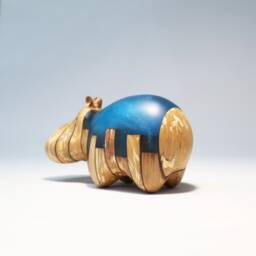 Duo Hippopotamus Sculpture - 5 - thumbnail 4
