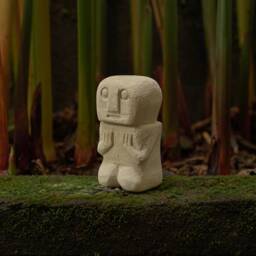 Primitive Stone Sculpture 4.1 Inch/10 cm, Totem Stone, Hand Made, Room D??cor, Home Living Room, Holiday Birthday Gift - thumbnail 4