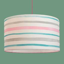 Pink & Veraman Stripes, Handmade Lamp Shade By Abajur - thumbnail 2