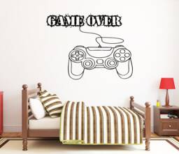 Gamer Wall Decal Video Game Controller Sticker, Gaming Room Decor Vg031 - thumbnail 1
