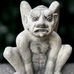 stone Gargoyle Sculpture Concrete Monster Figurine Garden Guardian Decoration Sitting Ornament Lover Gift Handmade - thumbnail 3