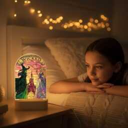 Wicked Change For Good Night Light, Elphaba Glinda, Musical Decor, Wizard Of Oz Gift, Bedroom Decoration, Home Decor - thumbnail 2