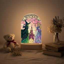 Wicked Change For Good Night Light, Elphaba Glinda, Musical Decor, Wizard Of Oz Gift, Bedroom Decoration, Home Decor - thumbnail 3