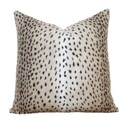 Antelope Pillow Cover Black Animal Print 20 X Decorative Throw Covers Designer - Evelyn - thumbnail 3