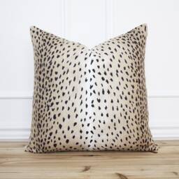 Antelope Pillow Cover Black Animal Print 20 X Decorative Throw Covers Designer - Evelyn - thumbnail 1