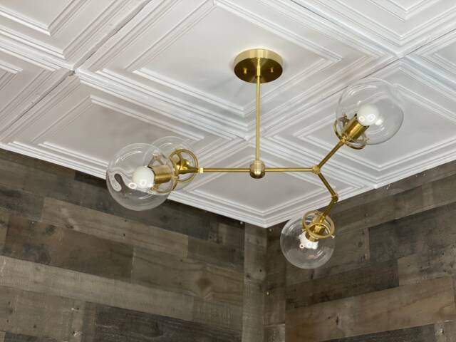 Harper Modern 4 Light 6In Globe Sputnik Mid Century Industrial Chandelier - image 1