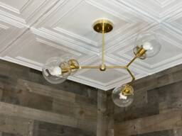 Harper Modern 4 Light 6In Globe Sputnik Mid Century Industrial Chandelier - thumbnail 1