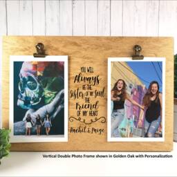 Best Friend Frame You Are The Sister Of My Soul Double Picture Frame, Girlfriends Photo Holder, Bridesmaid Gift, Dorm Decor, Soulmate Gift - thumbnail 2