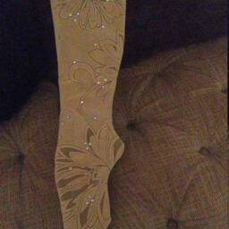 New Heirloom Quality Mink & Crystal Christmas Stocking - thumbnail 2